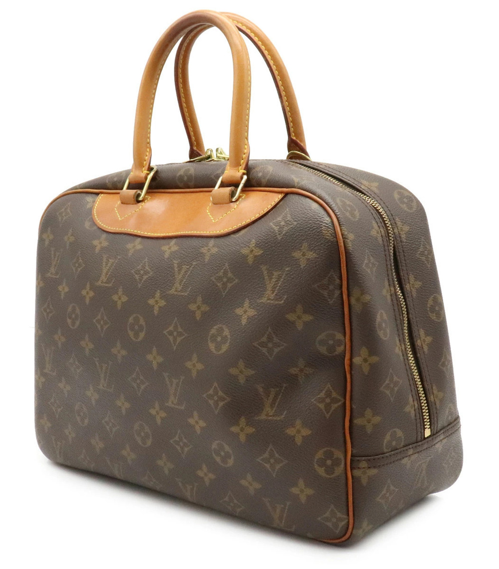 Louis Vuitton Bag Monogram Vanity Boston Handbag Bowling Deauville Brown